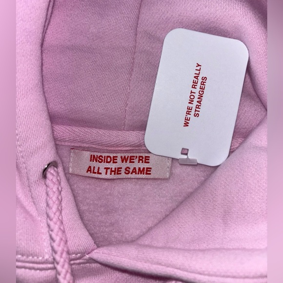 Pink We’re Not Really Strangers hoodie - Picture 5 of 6